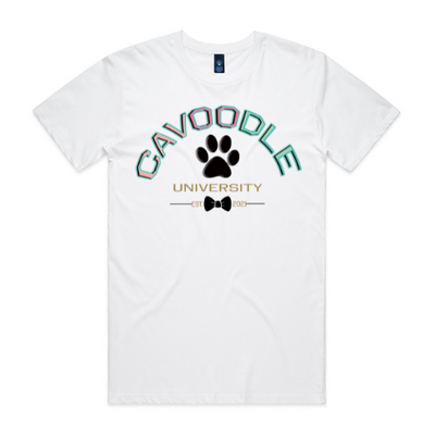 MENS TEE WHITE with 8 Style Print