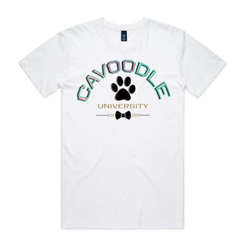 LADIES TEE WHITE with 8 Style Print