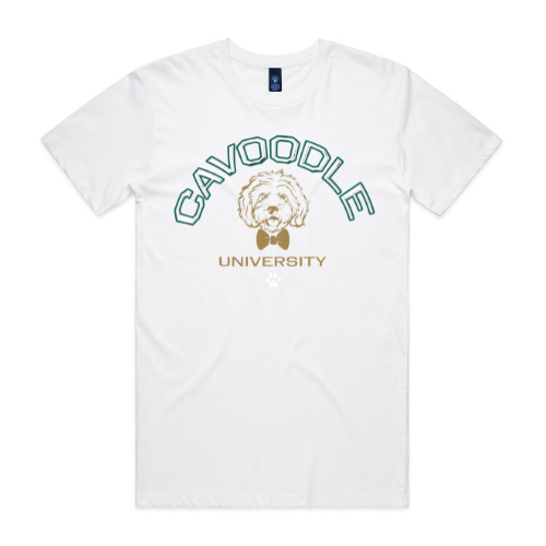 MENS TEE WHITE with 8 Style Print