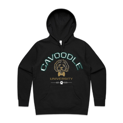 MENS HOODIE BLACK with 2 Style Print