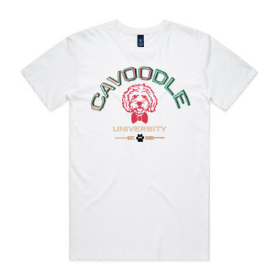 MENS TEE WHITE with 8 Style Print