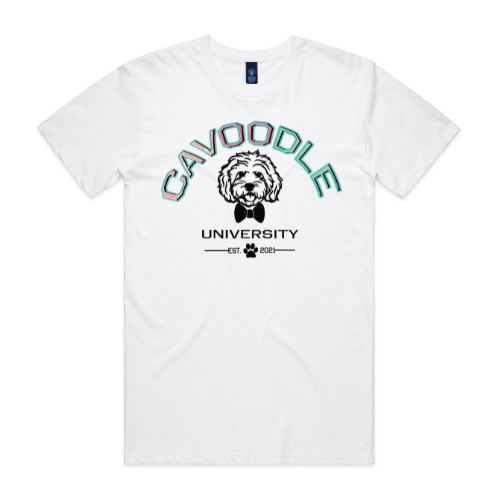 MENS TEE WHITE with 8 Style Print