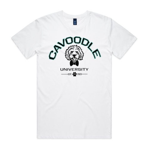 MENS TEE WHITE with 8 Style Print