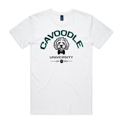 MENS TEE WHITE with 8 Style Print